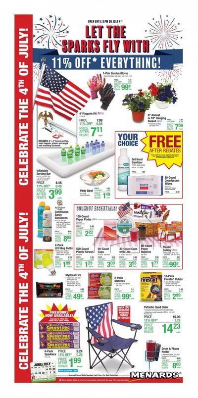 Menards Weekly Ad Flyer June 24 to July 4