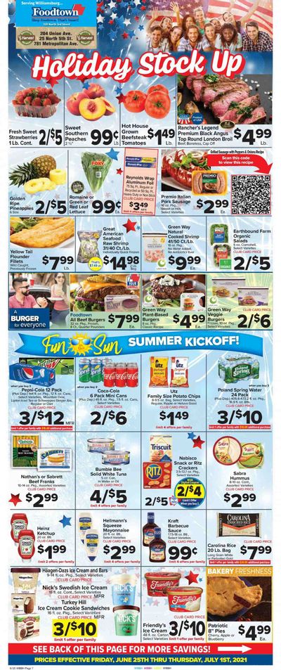 Foodtown (NJ, NY, PA) Weekly Ad Flyer June 25 to July 1