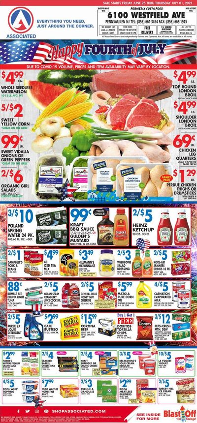 Associated Supermarkets (NY) Weekly Ad Flyer June 25 to July 1