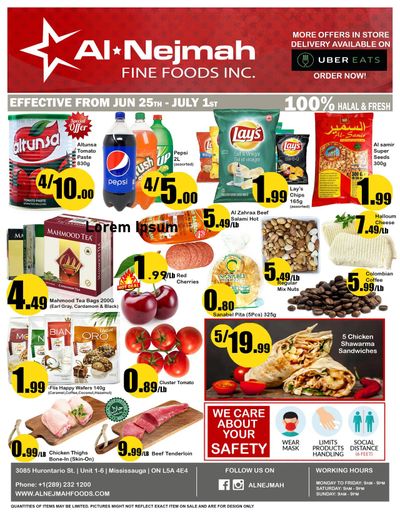 Alnejmah Fine Foods Inc. Flyer June 25 to July 1