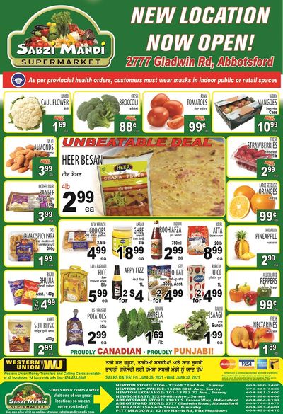 Sabzi Mandi Supermarket Flyer June 25 to 30