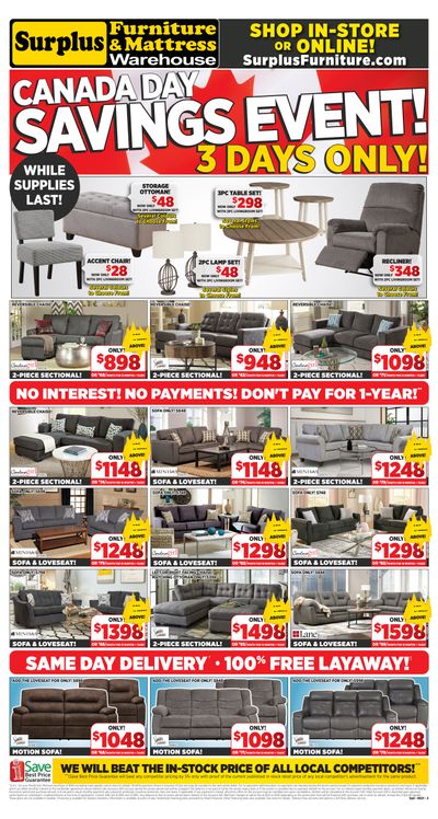 Surplus Furniture & Mattress Warehouse (Sydney) Flyer June 28 to July 4