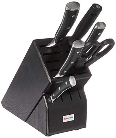 Wusthof 8347-4 Classic IKON Seven Piece Block Set One Size Black, Stainless $525.71 (Reg $609.88)