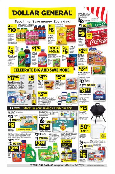 Dollar General (CA, NV) Weekly Ad Flyer June 27 to July 3