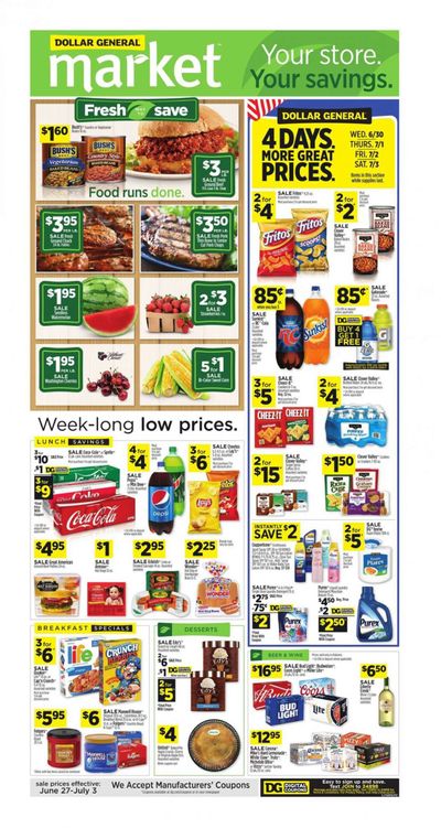 Dollar General (AL) Weekly Ad Flyer June 27 to July 3