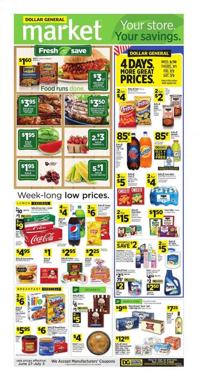 Dollar General (FL) Weekly Ad Flyer June 27 to July 3