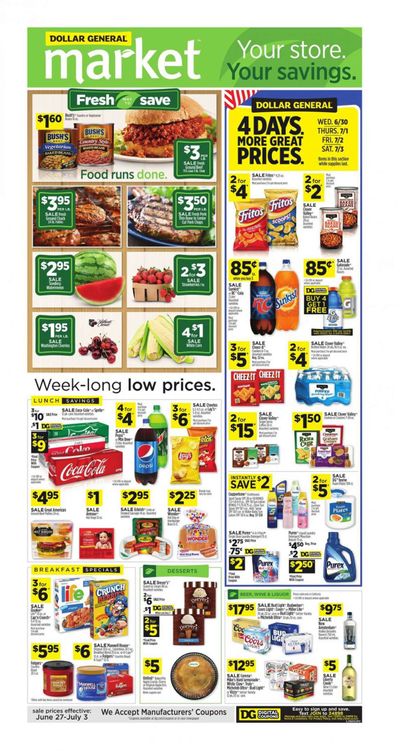 Dollar General (CA) Weekly Ad Flyer June 27 to July 3