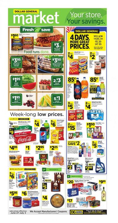 Dollar General (OH) Weekly Ad Flyer June 27 to July 3