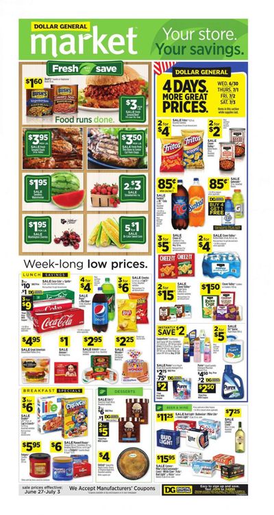 Dollar General (WV) Weekly Ad Flyer June 27 to July 3