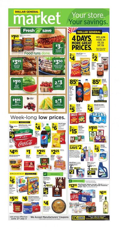 Dollar General (SC) Weekly Ad Flyer June 27 to July 3