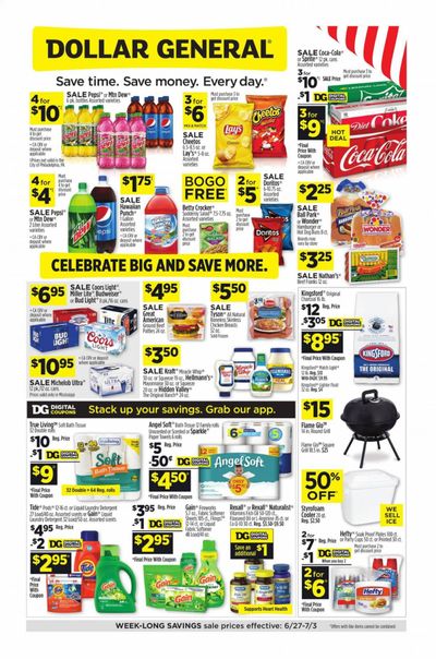 Dollar General (MS) Weekly Ad Flyer June 27 to July 3