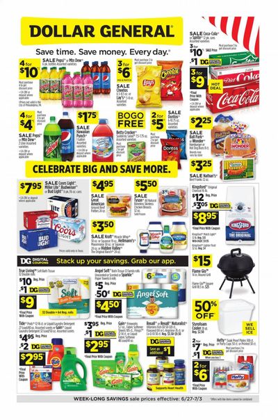 Dollar General (TX) Weekly Ad Flyer June 27 to July 3