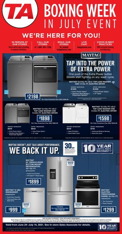TA Appliances & Barbecues Flyer June 29 to July 15