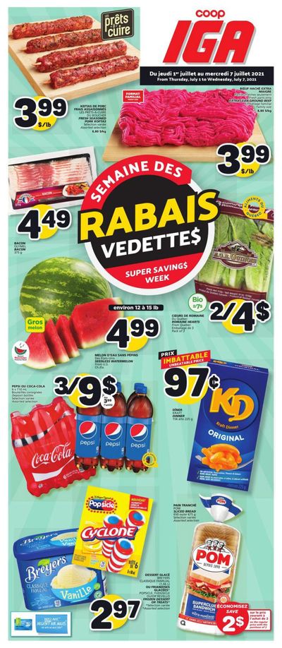 Coop IGA Flyer July 1 to 7 Coop IGA Flyer July 1 to 7