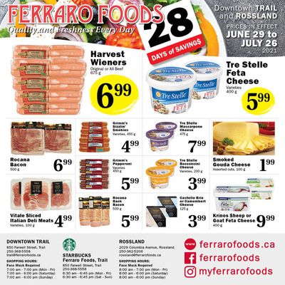 Ferraro Foods Flyer June 29 to July 26