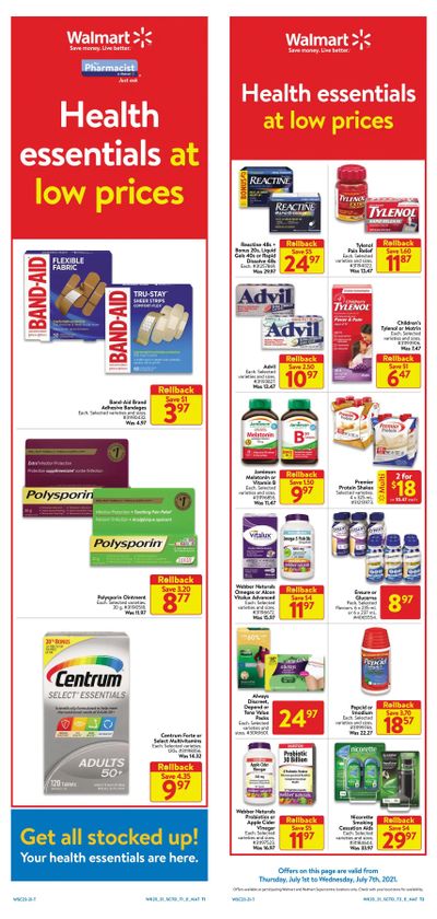 Walmart (ON) Flyer July 1 to 7 Walmart (ON) Flyer July 1 to 7