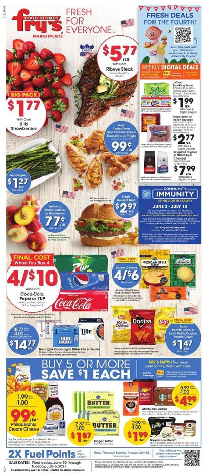 Fry’s (AZ) Weekly Ad Flyer June 30 to July 6