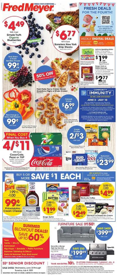 Fred Meyer (DC, DE, NJ, NY, PA, VA) Weekly Ad Flyer June 30 to July 6