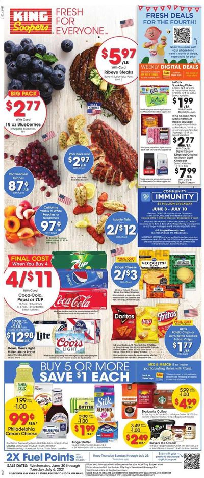 King Soopers (CO) Weekly Ad Flyer June 30 to July 6