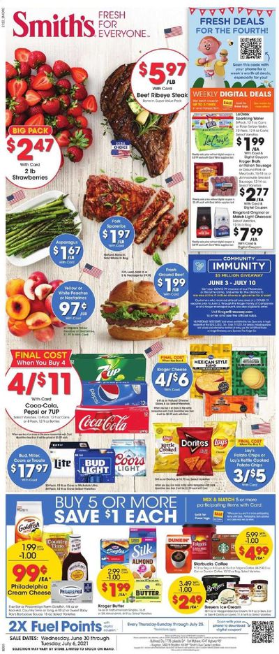 Smith's (AZ, ID, MT, NM, NV, UT, WY) Weekly Ad Flyer June 30 to July 6