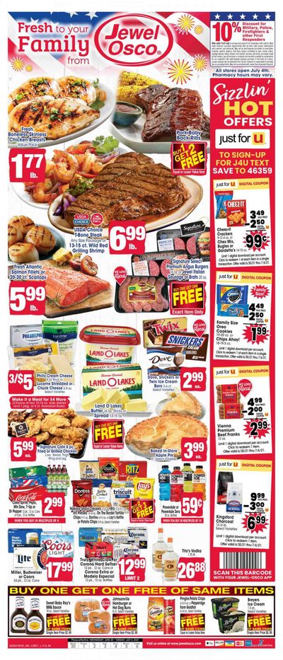 Jewel Osco (IN) Weekly Ad Flyer June 30 to July 6