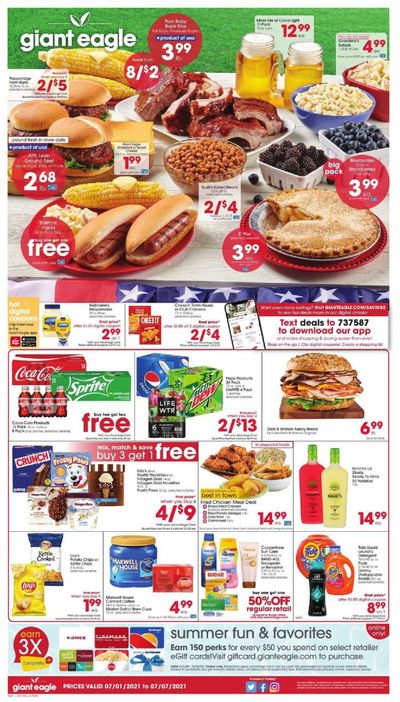 Giant Eagle (OH, PA) Weekly Ad Flyer July 1 to July 7