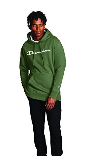Champion Men's Powerblend Fleece Pullover Hoodie, Script Logo, Cargo Olive-Y07718, Large $34.02 (Reg $39.01) Champion Men's Powerblend Fleece Pullover Hoodie, Script Logo, Cargo Olive-Y07718, Large $34.02 (Reg $39.01)