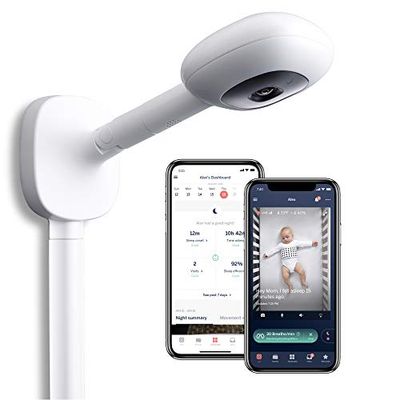 Nanit Plus - Smart Baby Monitor and Wall Mount: Camera with HD Video & Audio - Sleep Tracking - Night Vision - Temperature & Humidity Sensors and Two-Way Audio $275.76 (Reg $442.23)
