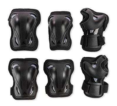 Rollerblade Skate Gear 3 Pack Protective Gear, Knee Pads, Elbow Pads and Wrist Guards, Inline Skating, Multi Sport Protection, Unisex, Black, L $40.53 (Reg $43.31)