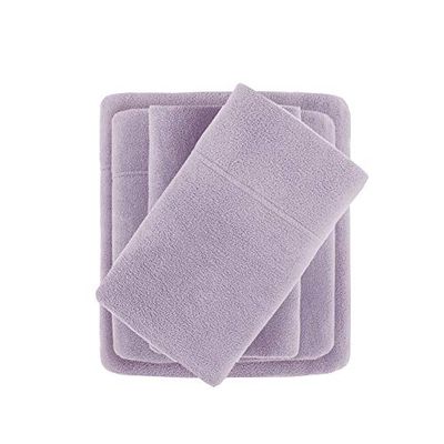 True North by Sleep Philosophy Micro Fleece, Warm, Soft Plush Sheets with 14" Deep Pocket Cold Season Cozy Bedding-Set, Matching Pillow Case, Queen, Lavender $70.83 (Reg $84.49)