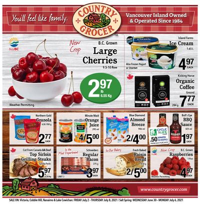 Country Grocer (Salt Spring) Flyer June 30 to July 5 Country Grocer (Salt Spring) Flyer June 30 to July 5