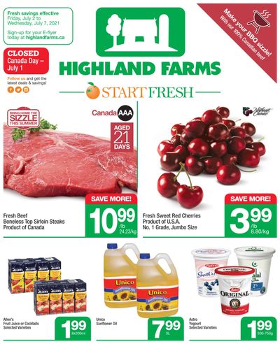 Highland Farms Flyer July 1 to 7