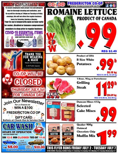 Fredericton Co-op Flyer July 1 to 7
