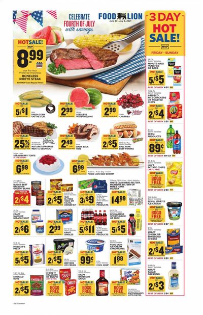Food Lion (SC) Weekly Ad Flyer June 30 to July 6