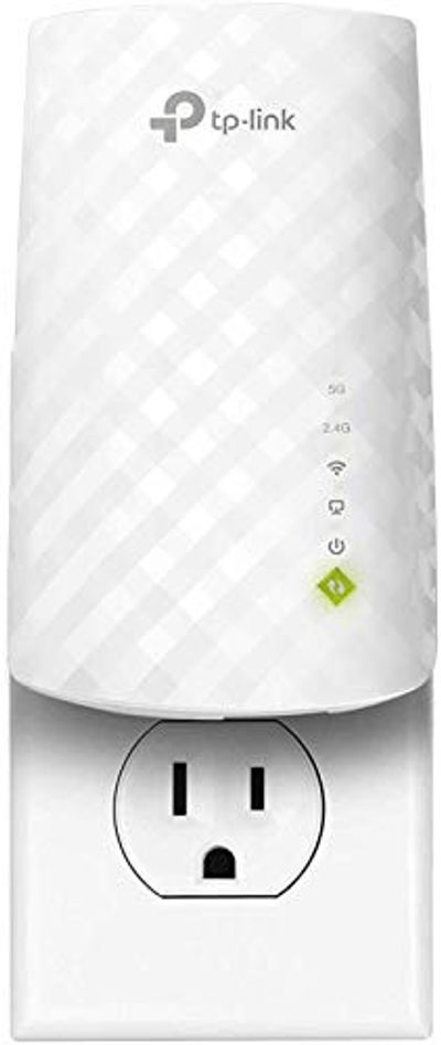 TP-Link AC750 WiFi Range Extender RE220 - Covers Up to 1,200 Sq.ft and 20 Devices, Up to 750Mbps, Dual Band WiFi Repeater, WiFi Booster to Extend Range of WiFi Internet Connection $29.99 (Reg $38.00)