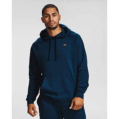 Under Armour Men's Rival Fleece Hoodie , Academy Blue (408)/Onyx White , Small $19.88 (Reg $42.96)