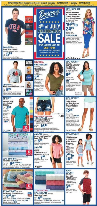 Boscov's (CT, DE, MD, NJ, NY, PA) Weekly Ad Flyer June 24 to June 30