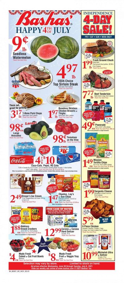 Bashas' (AZ) Weekly Ad Flyer June 30 to July 6