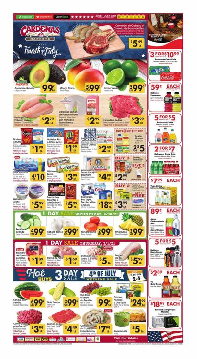 Cardenas (CA, NV) Weekly Ad Flyer June 30 to July 6