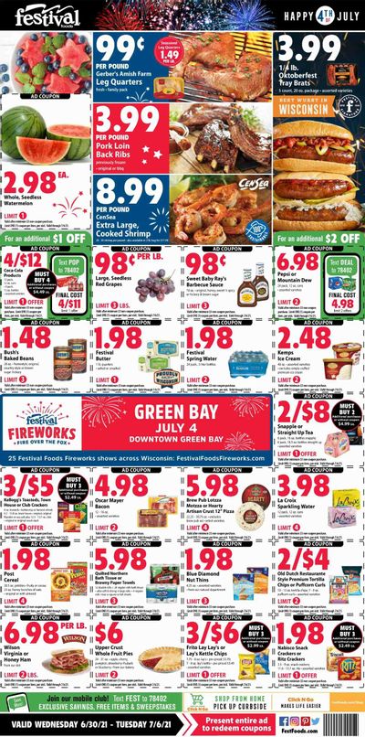 Festival Foods (WI) Weekly Ad Flyer June 30 to July 6