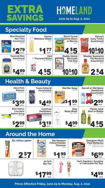 Homeland (OK, TX) Weekly Ad Flyer June 25 to August 2