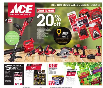 ACE Hardware Weekly Ad Flyer June 30 to July 31