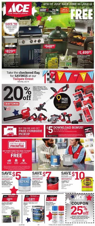 ACE Hardware Weekly Ad Flyer June 30 to July 12