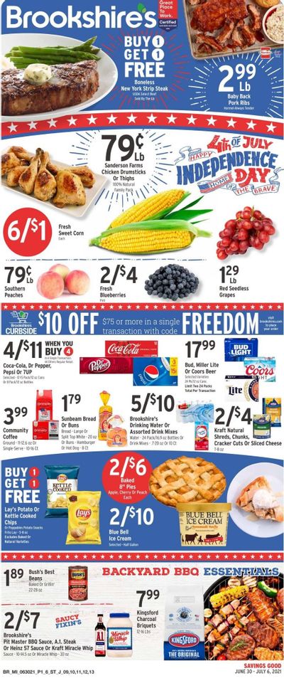 Brookshires (AR, LA, TX) Weekly Ad Flyer June 30 to July 6