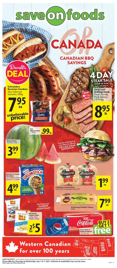 Save on Foods (BC) Flyer July 1 to 7