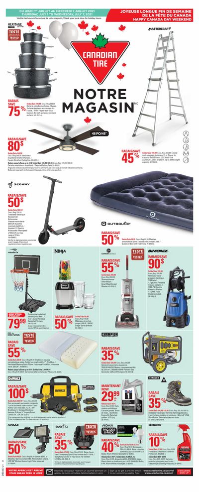 Canadian Tire (QC) Flyer July 1 to 7