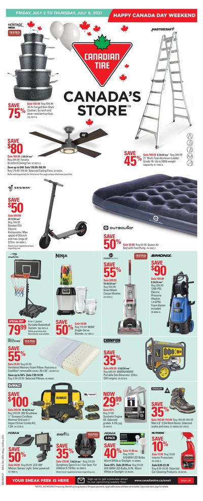 Canadian Tire (Atlantic) Flyer July 2 to 8