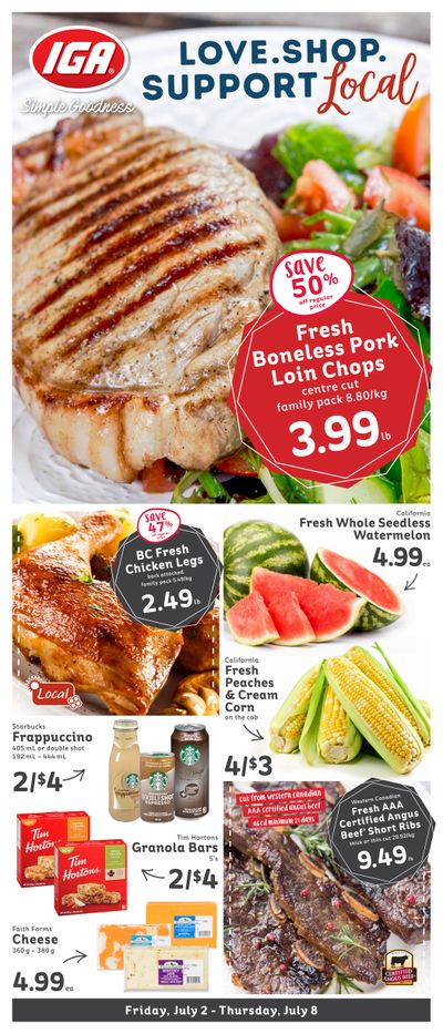 IGA Stores of BC Flyer July 2 to 8