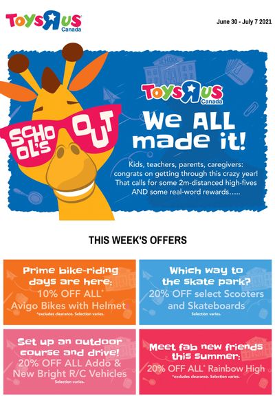 Toys R Us Flyer June 30 to July 7