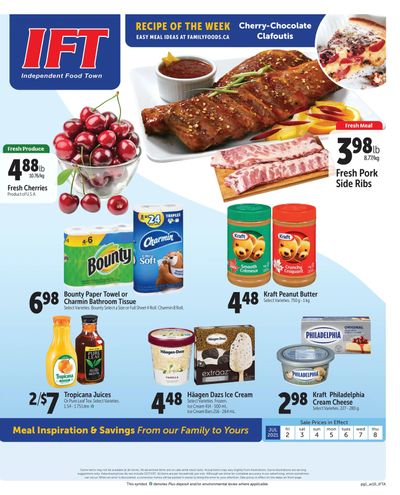 IFT Independent Food Town Flyer July 2 to 8